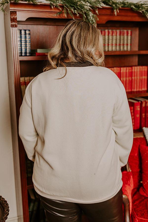 Impressions Wrapping Presents Embroidered Sweatshirt Curves